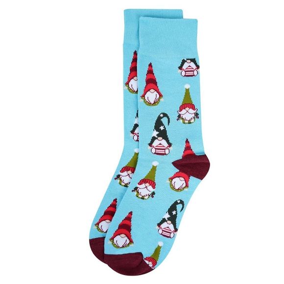 Men's Crew Socks -Holiday Gnomes- NWT - Picture 1 of 4